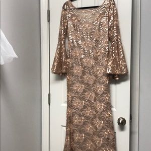 Formal rose gold dress
